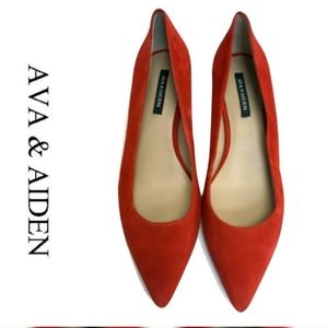 Ava and Aiden suede Low Heel Pump.